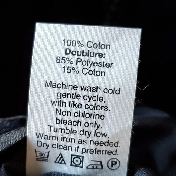 J. CREW 100% COTTON EYELET "FLUTTER SLEEVE" BLACK SHORT SLEEVE DRESS SZ 6 - Picture 8 of 10